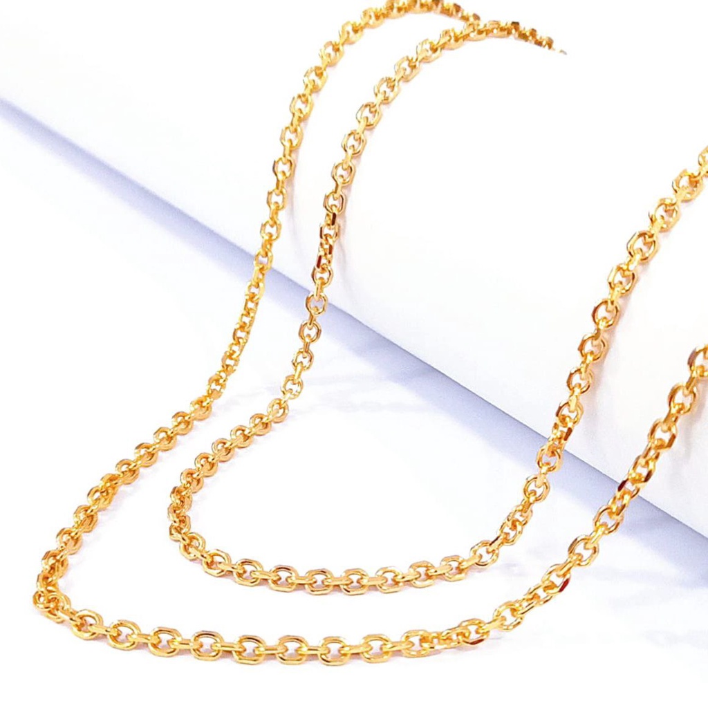 YXY ผู้หญิง PLAIN GOLD PLATED NURI/SIEM สร้อยคอ, ต้นฉบับ, คุณภาพระดับพรีเมียม, ราคา AFFORDABLE