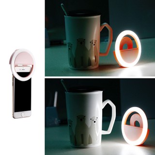เซลฟี เติมแสง Round LED Selfie Ring Fill-In Light การชาร์จ USB Fill light
