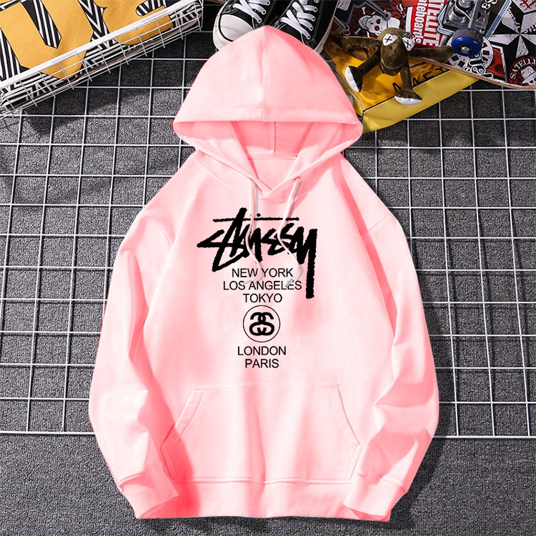 เสื้อผ้าแฟชั่นผู้ชายและผู้หญิง เสื้อกันหนาวมีฮู้ด Oversize เสื้อฮู้ดดี้ แขนยาว พิมพ์ลาย L212 - รูปที่ 2