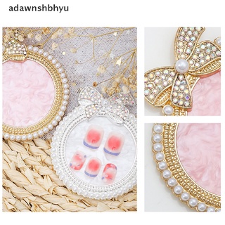 Adawnshbhyu จานสีเรซิ่น ประดับไข่มุก สําหรับตกแต่งเล็บ