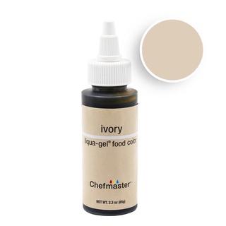 Chefmaster Color IVORY Liqua-Gel 2.3oz/5035 สีเจลผสมอาหาร สีงาช้าง