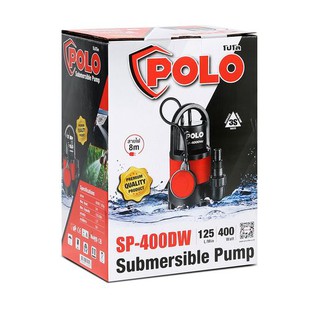 ปั๊มจุ่ม 400W SP-400C กำลังไฟฟ้าที่ใช้ 400 W , 1/2 HP POLO