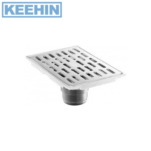 A8207-N ตะแกรงกันกลิ่นแบบเหลี่ยม 4x6 นิ้ว A8207-N Floor Drain 4x6'' Rectangular Brush Nickel America