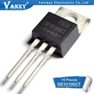 10 Sb 10100 To 220 10 A 100 V Schottky Sb 1010100 Ct - 220 Barrier 3 Pin รองเท้าผ้าใบลําลอง