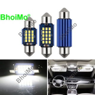 Bhoimo หลอดไฟอลูมิเนียม Led 15 Smd C10W 31 มม. 36 มม. C3W 39 มม. 41 มม. C5W 3020 สําหรับติดป้ายทะเบียนรถยนต์