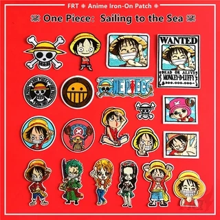 แผ่นรีดติดเสื้อ ลายการ์ตูนอนิเมะ One Piece: Sailing To The Sea Series 01
