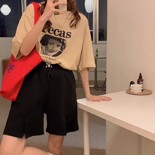 KSTYLE4U กางเกงวอร์มขาสั้น #903 กางเกงขาสั้น เสื้อผ้า เอวสม็อก  กางเกงลำลอง กางเกงผู้หญิง