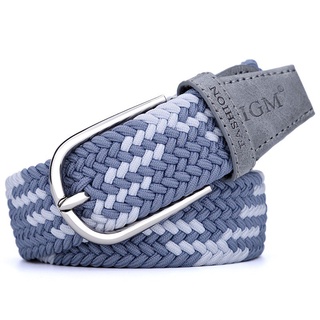 The new golf belt men s and women same style outdoor sports leisure woven stretch large size