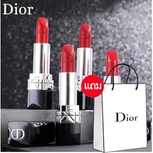 [💯% ของแท้]ลิปสติก Dior, 999 Matte Lipstick ลิปสติกหญิงแท้สีแดง, รุ่นคลาสสิก Dior #999#888 3.5 g สีแดงรุ่นคลาสสิค
