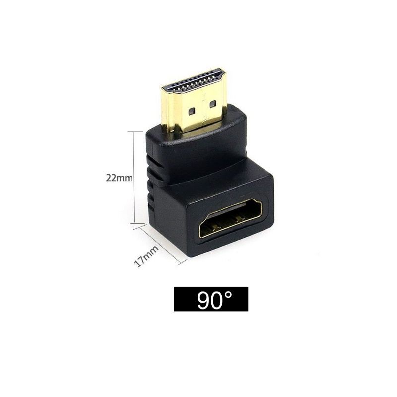 ขั้วต่อ HDMI ตั้งฉาก 90 องศา, อะแดปเตอร์ HDMI ชายและหญิง 90 องศา, หัว HDMI 270 องศา