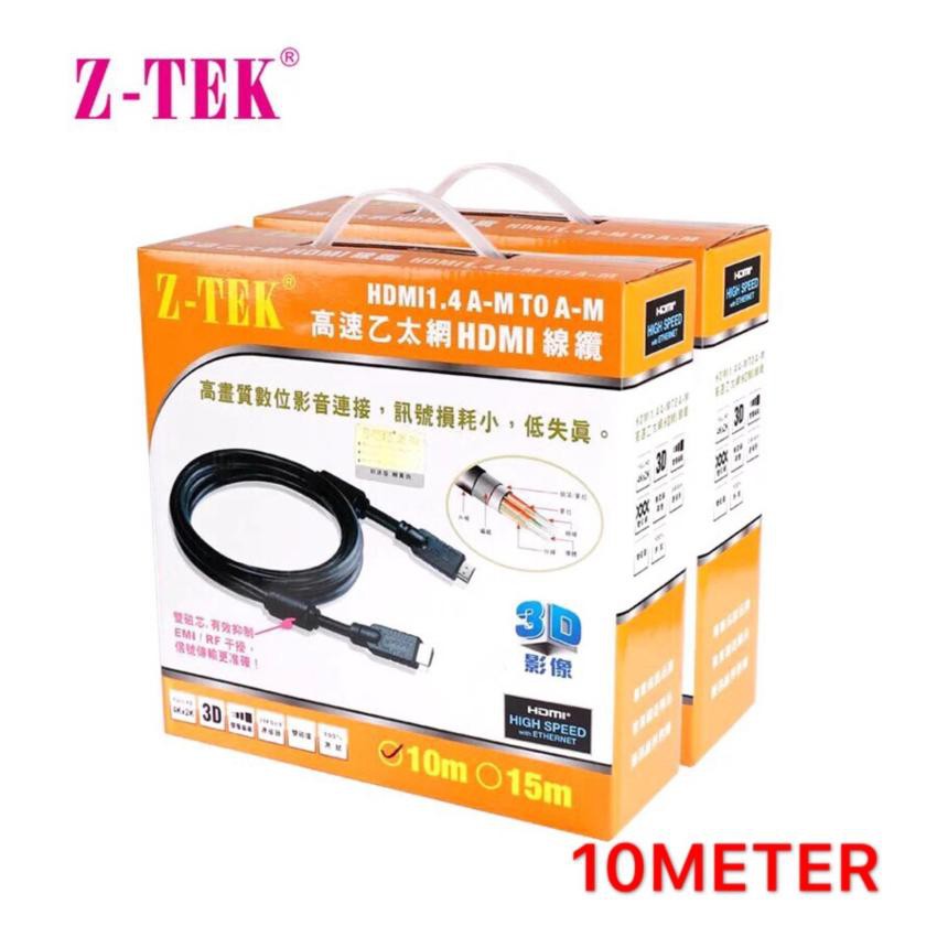 ลดราคา Z-TEK สายสัญญาณ HDMI To HDMI Full HD 1080p ความยาว 10 เมตร - สีดำ 1กล่อง #สินค้าเพิ่มเติม สายต่อจอ Monitor แปรงไฟฟ้า สายpower ac สาย HDMI