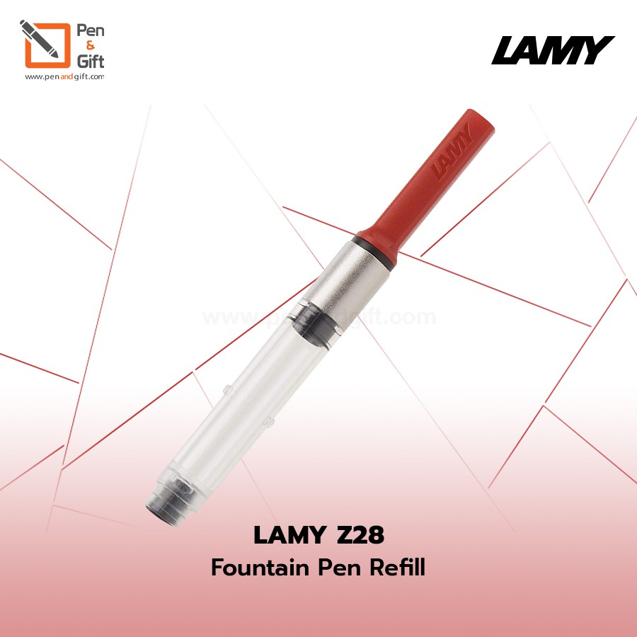 หลอดสูบหมึก LAMY รุ่น Z28 - Converter For Fountain Pen สำหรับปากกาหมึกซึมลามี่ ก้านสีแดง ของแท้ 100%