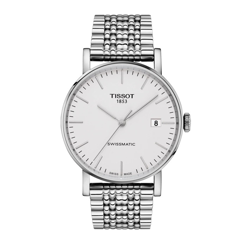 Tissot Everytime Automatic ทิสโซต์ เอฟวรี่ไทม์ สีขาว เงิน T1094071103100 นาฬิกาผู้ชาย