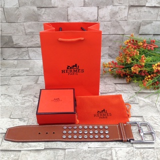 กำไลหนัง Hermes เครื่องประดับ งานสวย