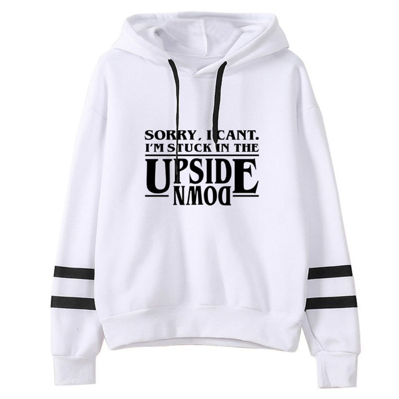 เสื้อกันหนาว มีฮู้ด แบบสวมหัว ลาย Mojito Stranger Show Friends Don't Lie Upside Down #4