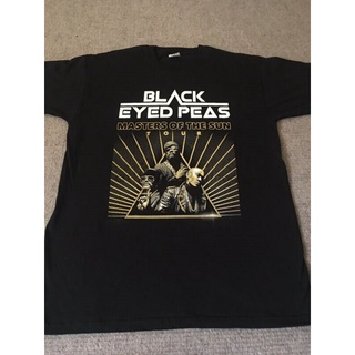 Wanyg เสื้อยืดลําลอง แขนสั้น พิมพ์ลาย The Black Eyed Peas Europe Tour สีดํา เหมาะกับการเล่นกีฬา ของขวัญวันเกิดวันพ่อ สํา