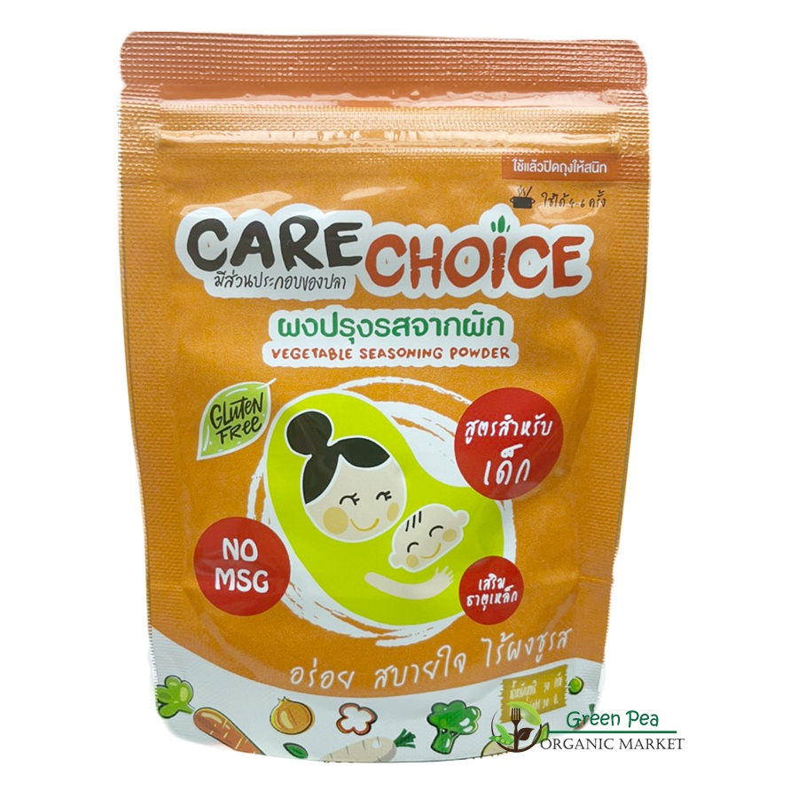 Care choice ผงปรุงรส สำหรับเด็ก 1ปี+ สูตรต้นตำรับ 30g. Gruten free