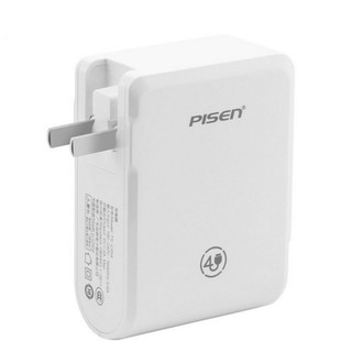 Pisen หัวชาร์จ USB 4 ช่อง รุ่น TS-C054 - white ของแท้ประกันศูนย์ไทย 1 ปีเต็ม