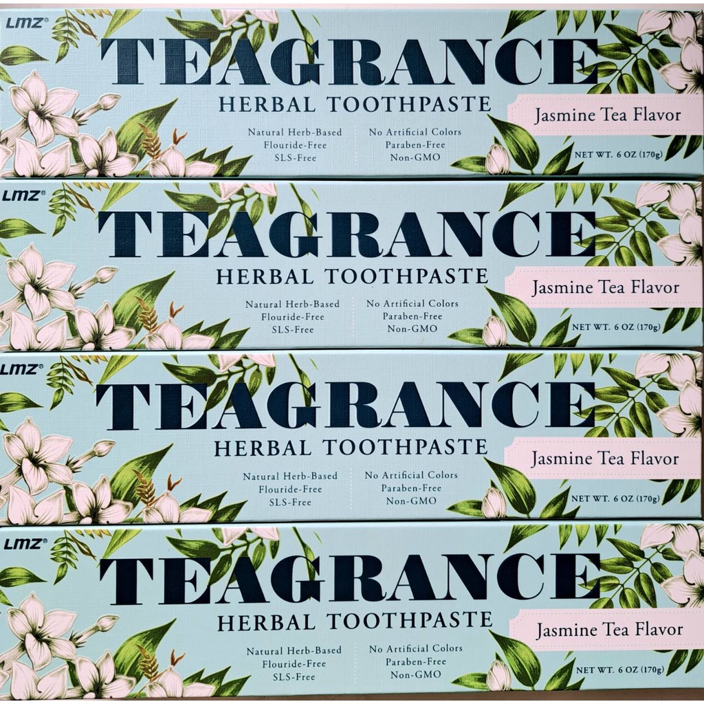 ยาสีฟัน LMZ Teagrance Herbal Toothpaste Jasmine Tea Flavor.170 g.