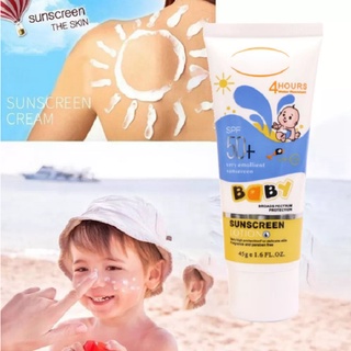 ครีมกันแดดไวท์เทนนิ่ง SPF50 ป้องกันผิวหน้า และผิวกาย ขนาด 45 มล. สําหรับเด็ก และผู้ใหญ่