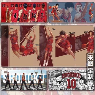 แผ่นรองเมาส์ ขนาดใหญ่ ลายการ์ตูน Slam Dunk Sakuragi Flower Road Rukawa Maple สําหรับเด็กนักเรียน