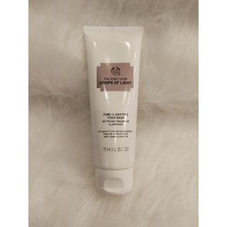 The body shop  Drop of light pure clarifying foam wash 125ml