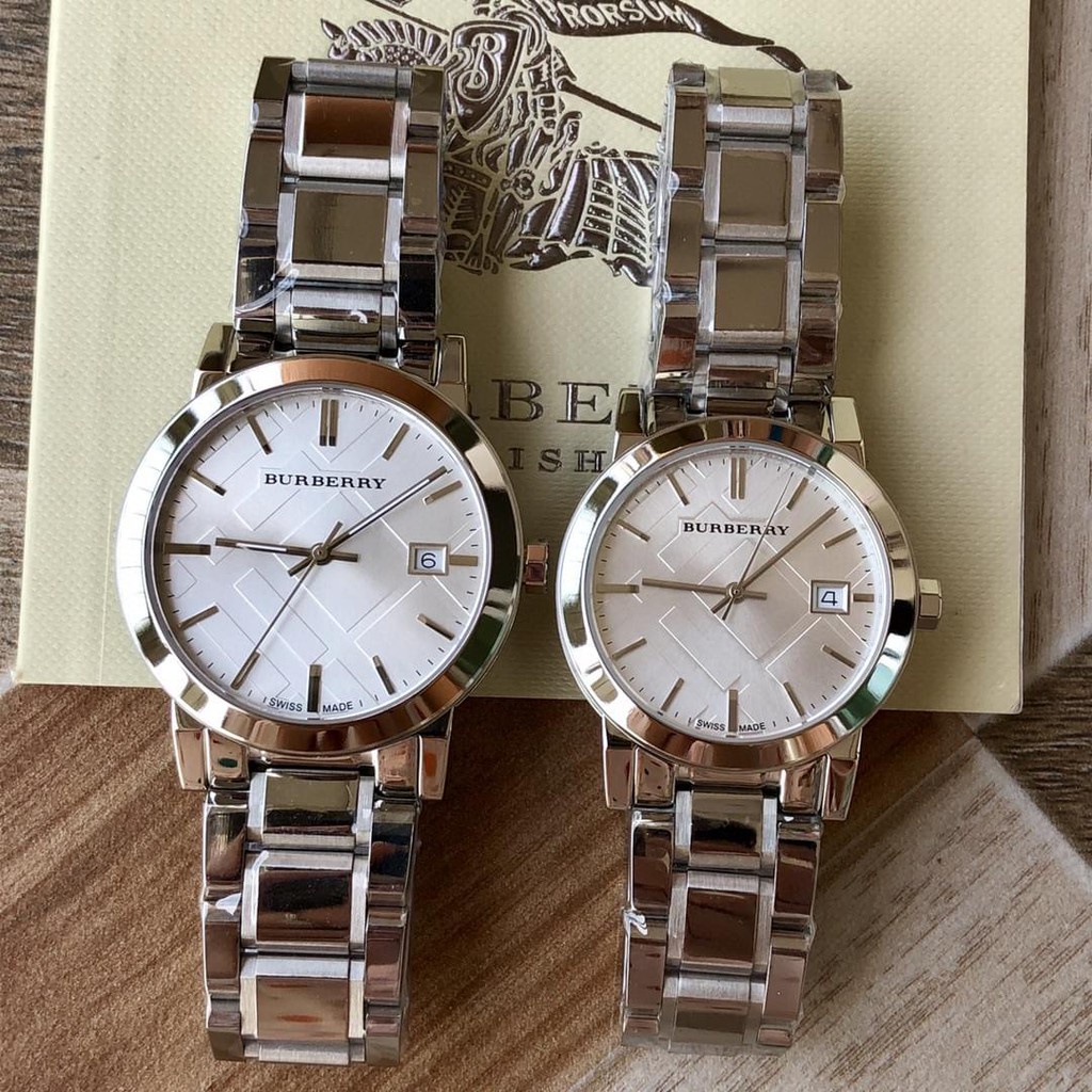 Burberry BU9000 BU9001 man's business quartz wristwatch multifunction  chrono timepiece couple watch | Shopee Thailand