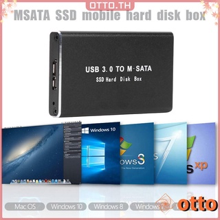 Ot.Mini Ssd ฮาร์ดไดรฟ์ Enclosure Usb 3.0 To Msata เคสฮาร์ดดิสก์ภายนอก Hdd