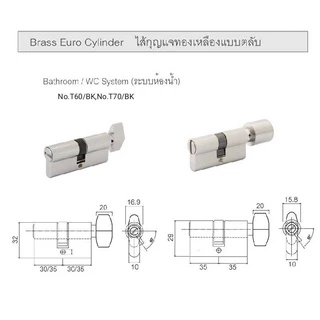 SOLEX CYLINDER (ไส้กุญแจยูโรบาส) พร้อมน็อต