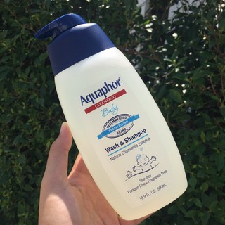 Aquaphor® Baby Wash and Shampoo, Fragrance Free 500mL ครีมอาบน้ำ &amp; แชมพู สำหรับเด็กและทารก ปราศจากน้ำตา-น้ำหอม