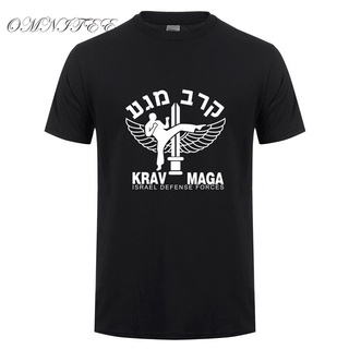 [S-5XL]Omnitee ใหม่ เสื้อยืดลําลอง ผ้าฝ้าย แขนสั้น พิมพ์ลาย Israel Krav maga สไตล์ฤดูร้อน สําหรับผู้ชาย