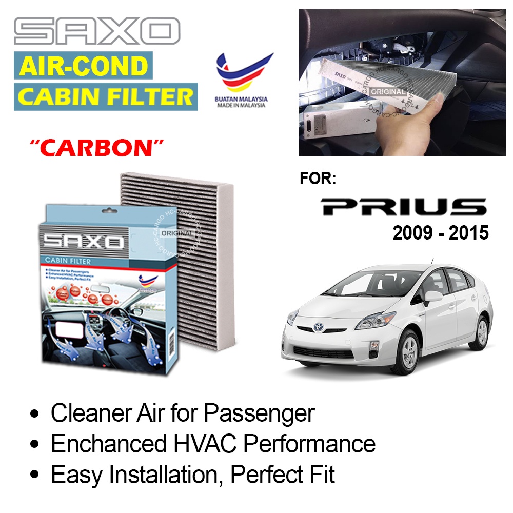 SAXO Toyota Prius 2009 - 2015 ACTIVE CARBON Cabin Filter / CAR AIR CONDITIONER FILTER