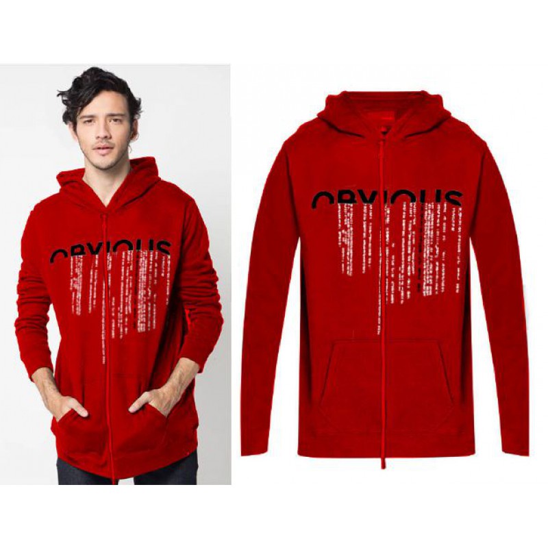 เสื้อแจ็คเก็ตมีฮู้ด Obvious - Casual Babyterry Unisex Distro