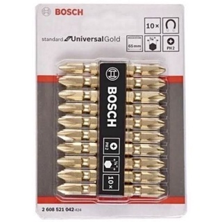 ดอกไขควงลมหัวแฉก สีทองBOSCH (ขายเป็นดอก)