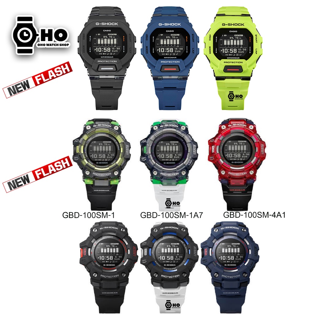 Casio G-SHOCK G-SQUAD GBD-100SM-1,GBD-100SM-4A1,GBD-100-1,GBD-100-2,GBD ...