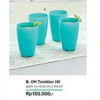 TUPPERWARE ลดราคา จํากัด OH แก้วทัปเปอร์แวร์ 525 มล. สีฟ้าอ่อน 1 ชิ้น