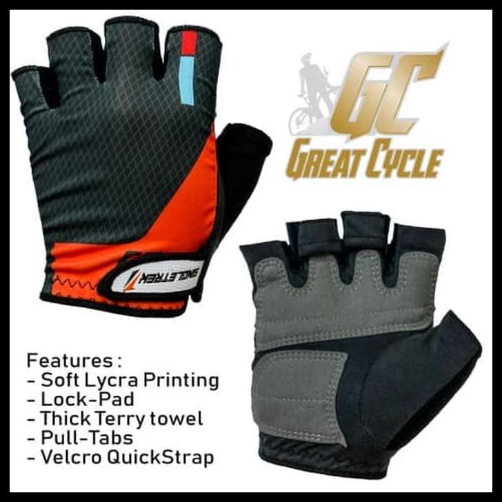 IZUMI GEL ถุงมือจักรยาน PEARL - สีเทา