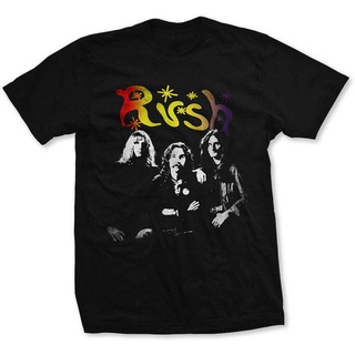 [S-5XL]เสื้อยืด พิมพ์ลายวง Rush Band Photo Official SJHJA เหมาะกับของขวัญวันเกิด สไตล์คลาสสิก สําหรับผู้ชาย