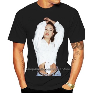 ขายดี เสื้อยืดลําลอง แขนสั้น พิมพ์ลาย Rare Selena Quintanilla Usasz Limmited Edition PInlim36DJknaf44 สีดํา สไตล์คลาสสิก