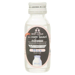 เบสท์ โอเดอร์ วัตถุแต่งกลิ่นเลียนธรรมชาติ กลิ่นนม 30มล./Best Eau Deodorant natural flavoring agent milk flavor 30ml