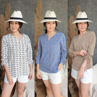 Lux blouse เสื้อแขนสามส่วน