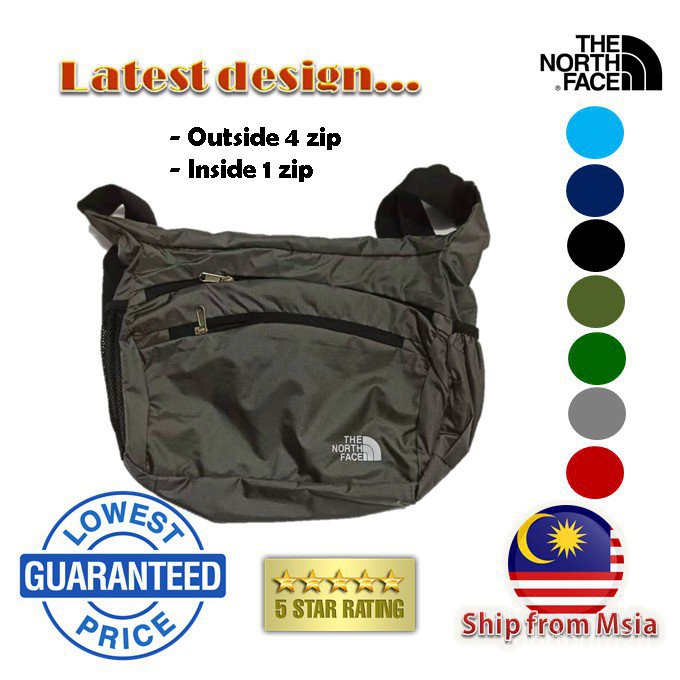 SkoU READY STOCK MSIA The North Face sling bag flyweight shoulder