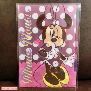 แฟ้ม A4 Polka Dot Minnie Mouse แยกใส่เอกสารได้ 5 ช่อง