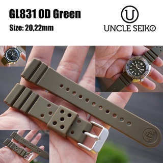 สายนาฬิกา สายยาง Uncle Seiko GL831 OD Green