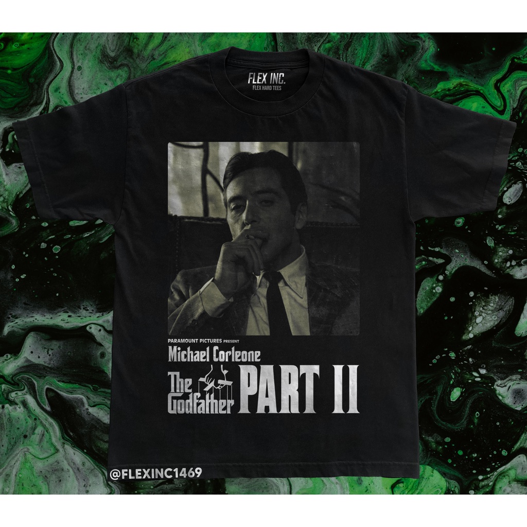 เสื้อยืด พิมพ์ลาย The Godfather II Michael Corleone โอเวอร์ไซซ์ สไตล์วินเทจ