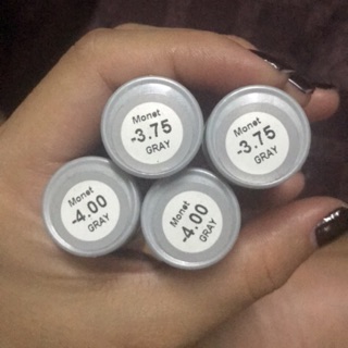 Contact lens monet  -4.00 grey คู่ละ 150 บาทของแท้qq