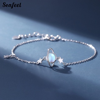 Seafeel_ สร้อยข้อมือโซ่ น้ําหนักเบา ปรับได้ โรแมนติก สําหรับผู้หญิง