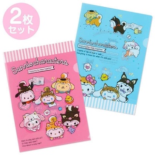 ชุดแฟ้ม mix shiba Sanrio มีสติ๊กเกอร์ (มี2ชิ้น)