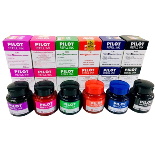 น้ำหมึกเติมปากกาไวท์บอร์ด Pilot Refill Ink For Whitebord marker