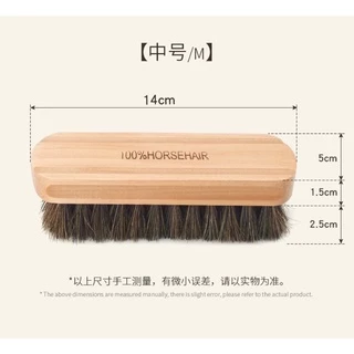 แปรงขัดรองเท้าขนม้ายาวพิเศษเกรดAขนหนากว่าผลิตภัณฑ์จากขนม้า 100%สำหรับทำความสะอาดหนัง Maintenance Soft Polishing